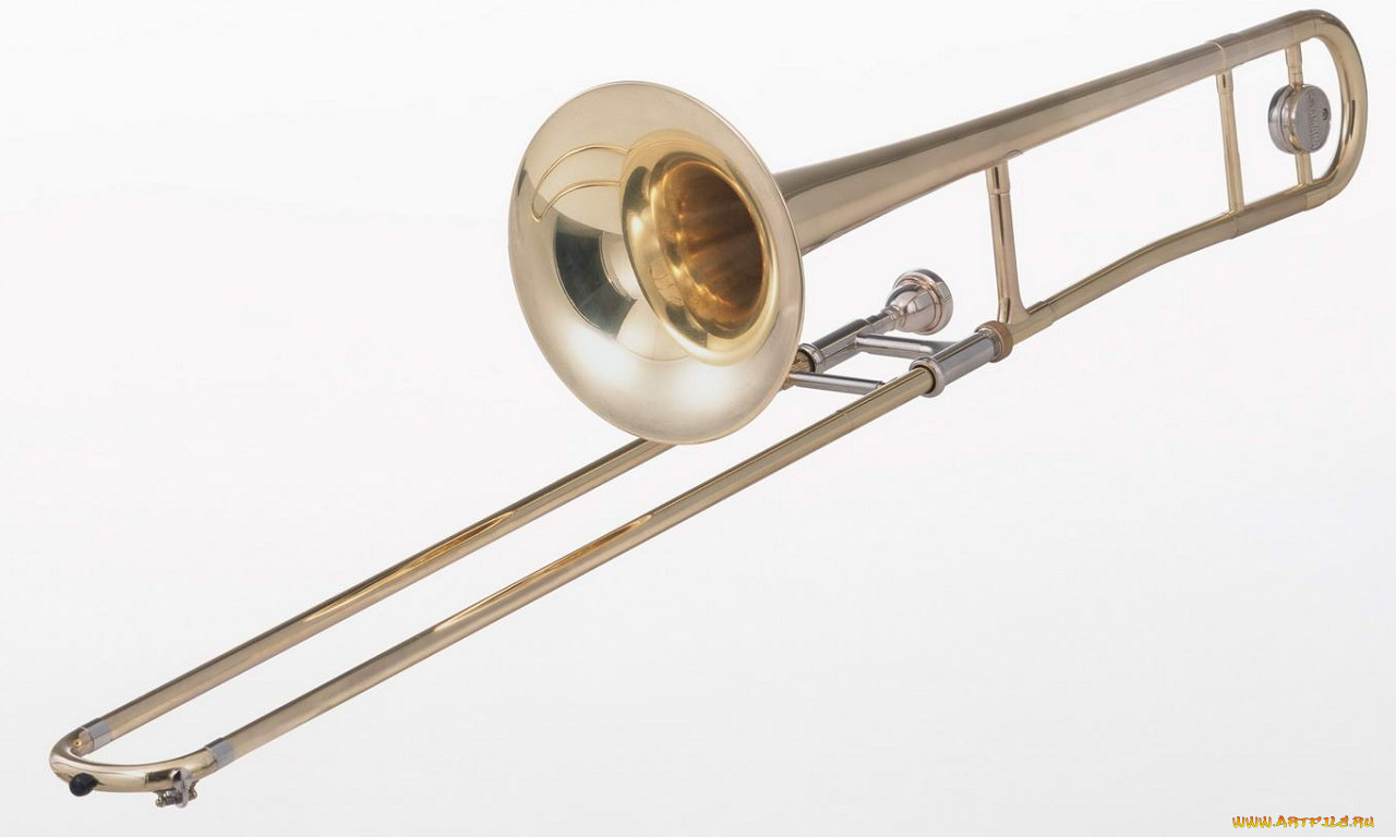 Тромбон духовой музыкальный инструмент